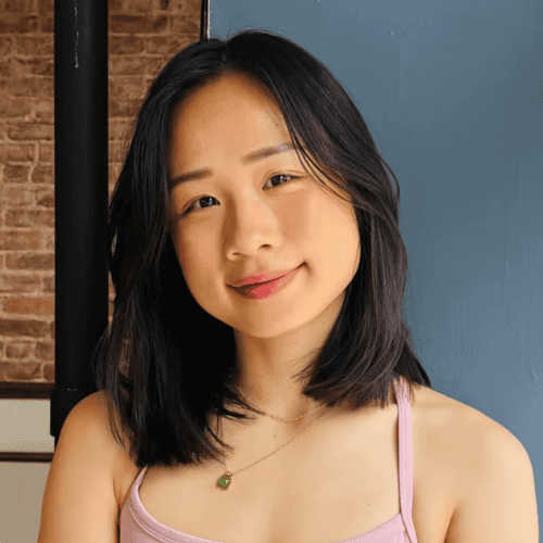 Yoga class participant at Bedstuy Yoga studio in Brooklyn.